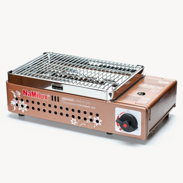 Газовый гриль инфракрасный Namilux NA-24 (Коричневый / Нержавейка)
